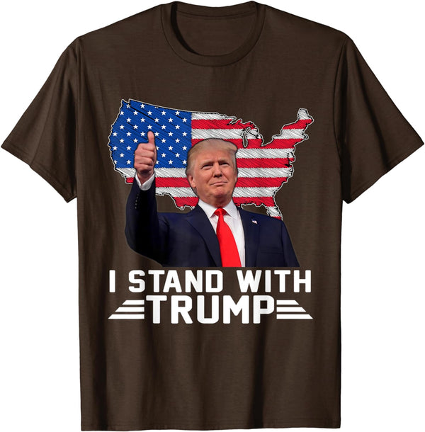 I Stand With Trump Pro Trump Supporter Men Women T-Shirt